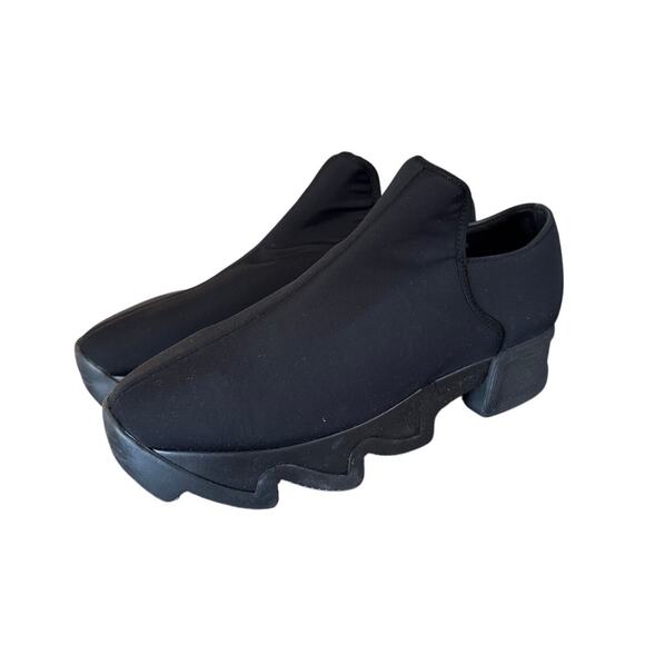 iRi Shoes - iRi WES I Black Vegan Neoprene Low Top Sneaker Size 40 1/2 New